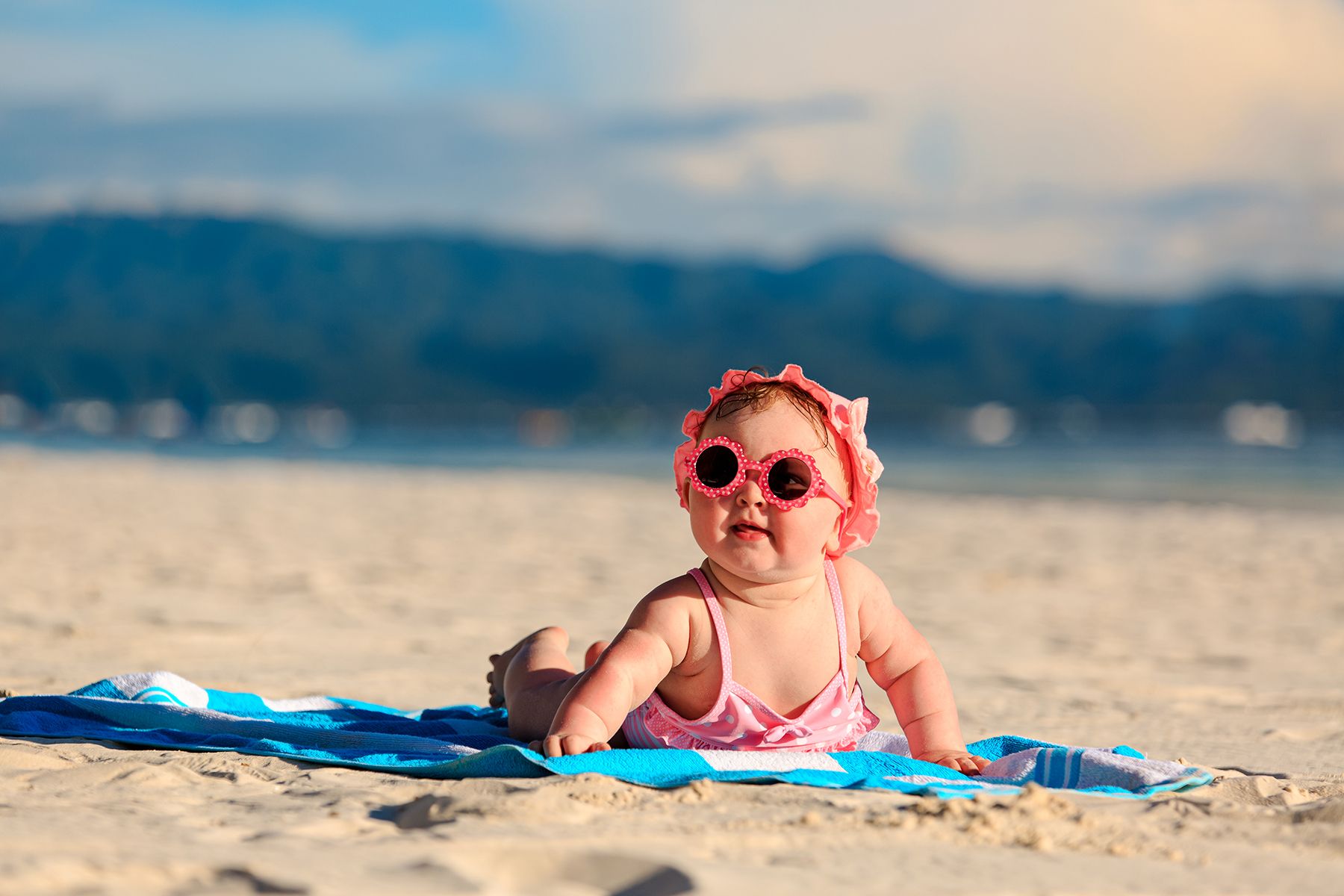 beach presentation of baby