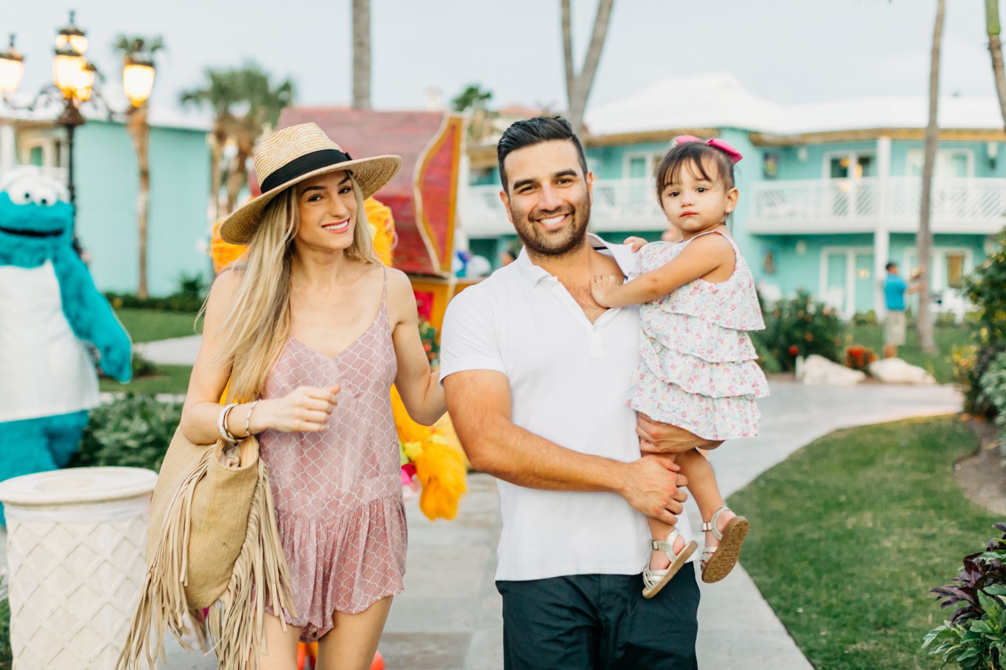 Family on Caribbean vacation