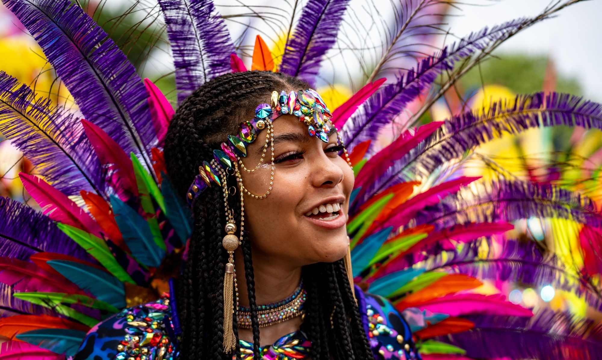 woman in carnival costume