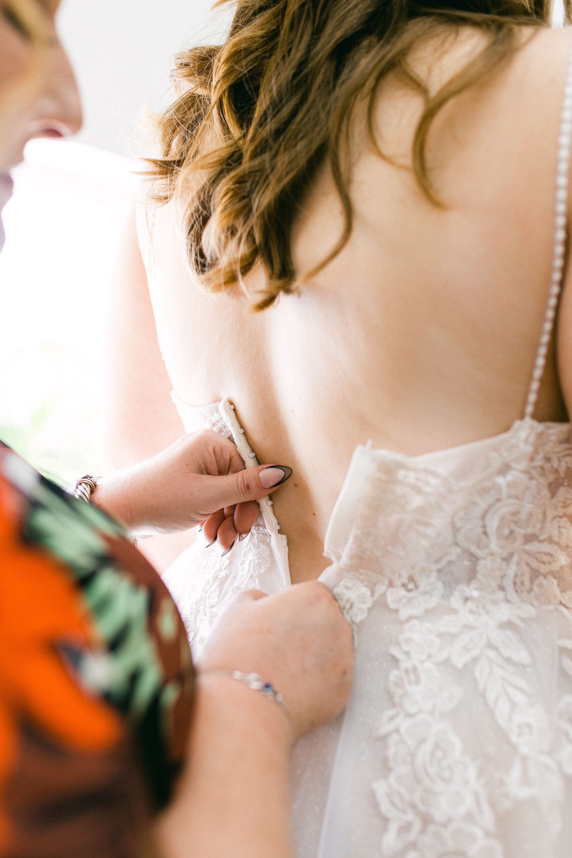 Beach wedding gown