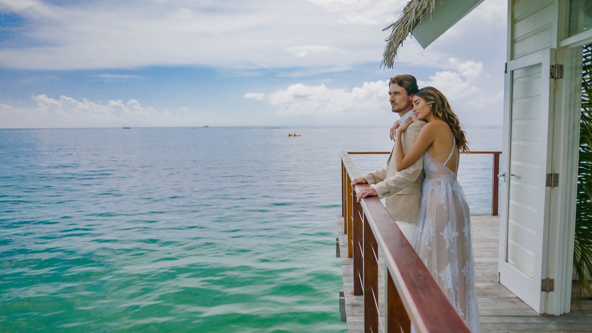 Overwater wedding chapel Sandals Resorts